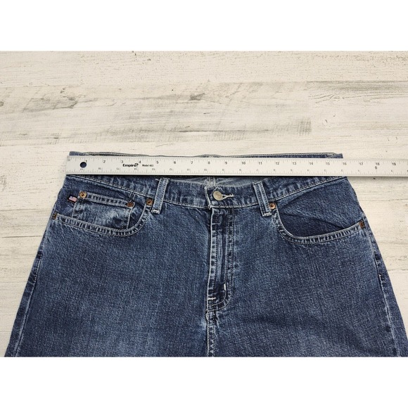 VTG Polo Ralph Lauren Jeans Women 12x32 Blue Kelly Embroidered Pockets Classic - Picture 7 of 13